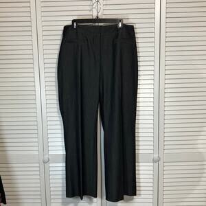 Jones Studio Vintage Black Dress Classic Fit Straight-Leg Pants Women 16W